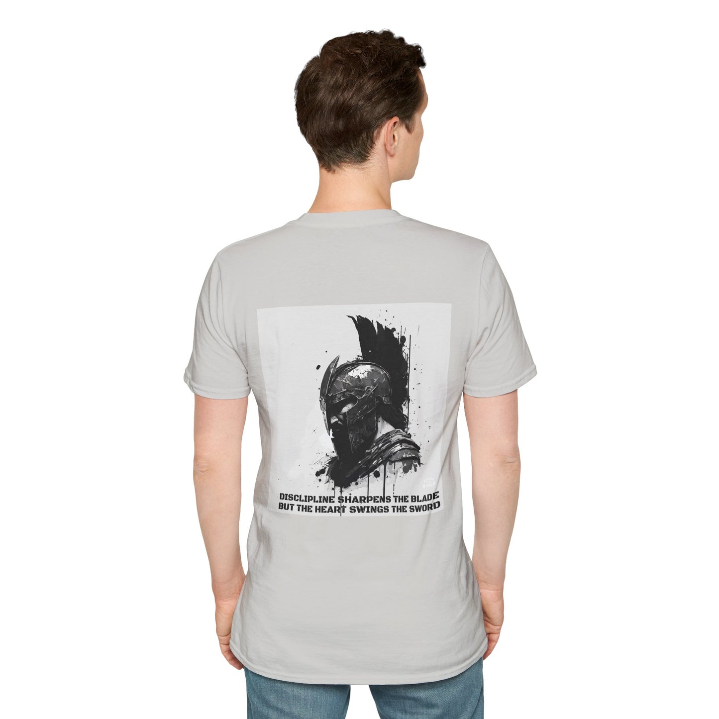Centurion Tee – White & Grey | Strength Wears Armor
