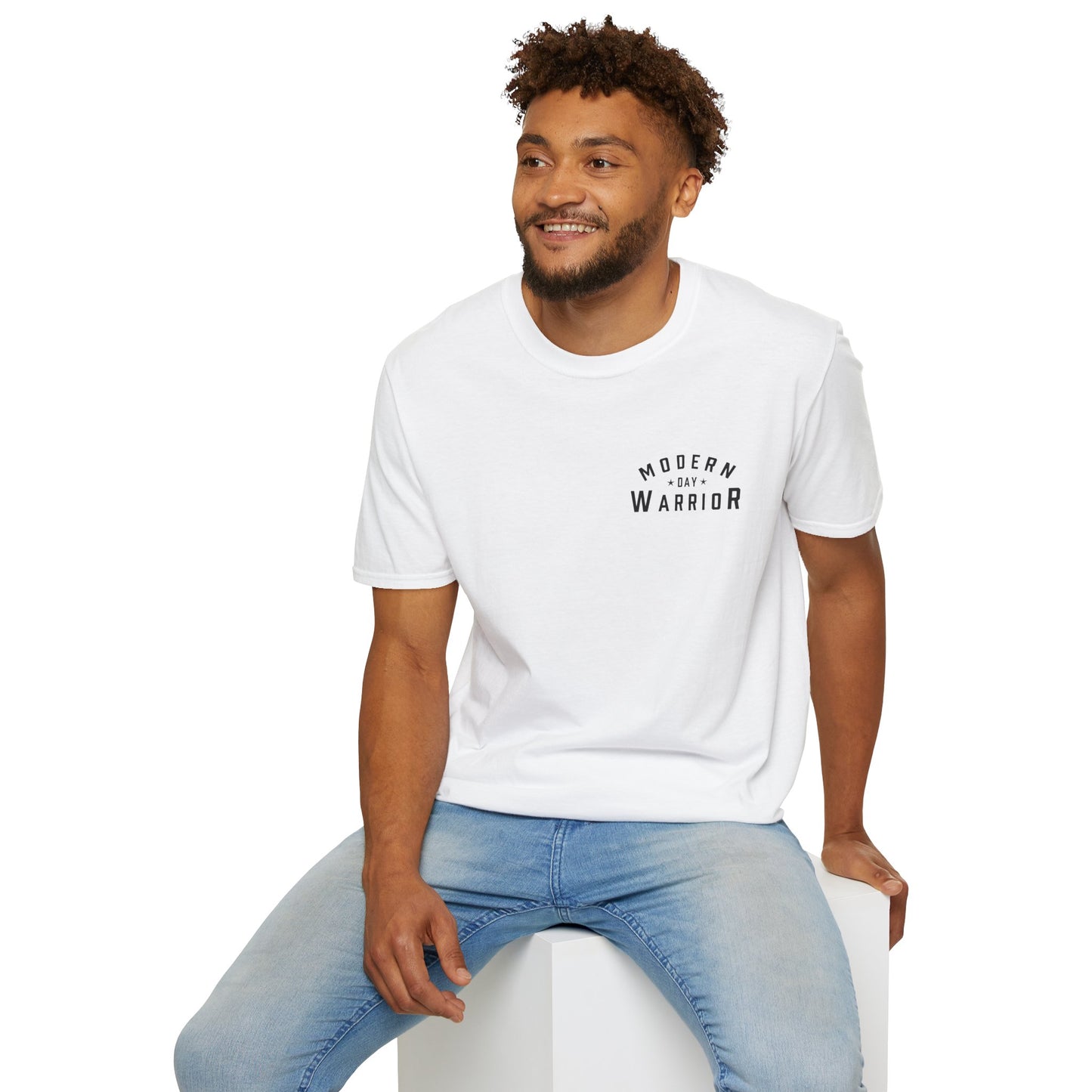 Centurion Tee – White & Grey | Strength Wears Armor