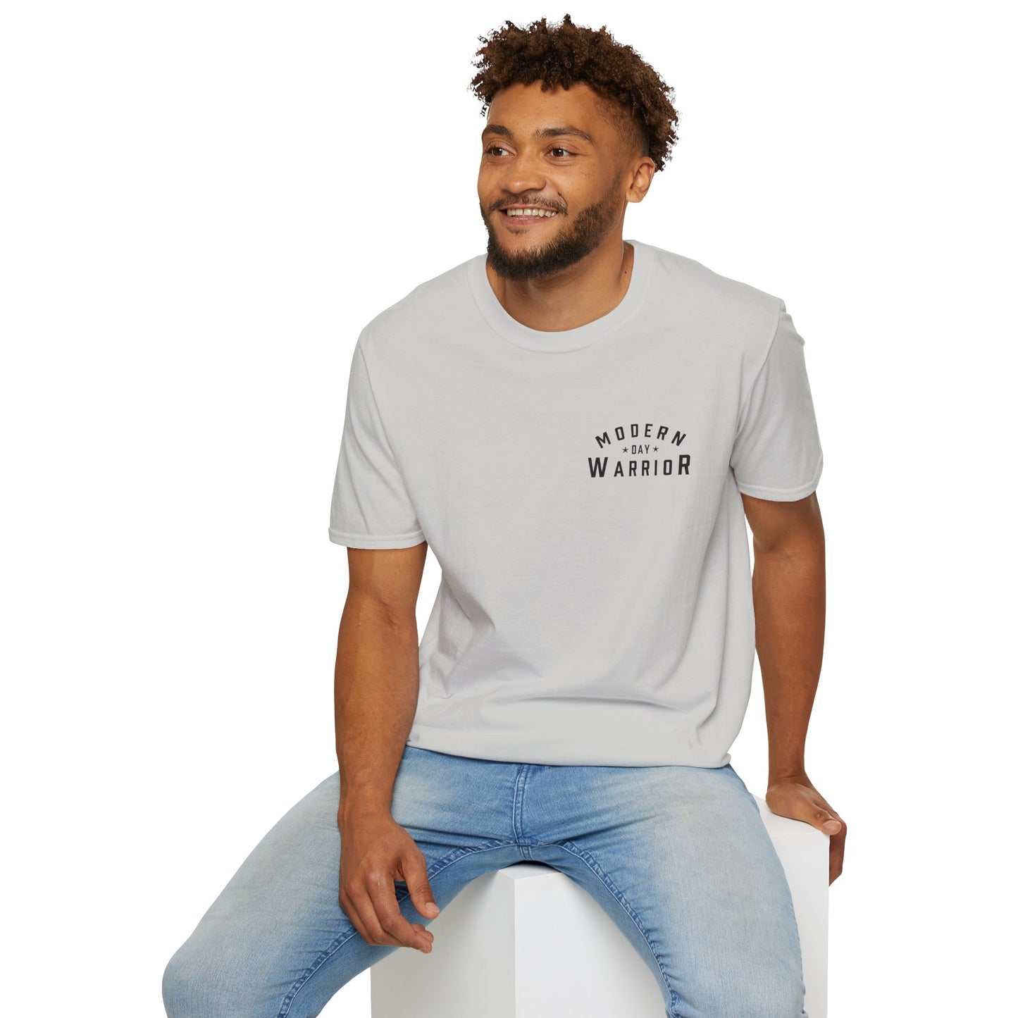 Centurion Tee – White & Grey | Strength Wears Armor