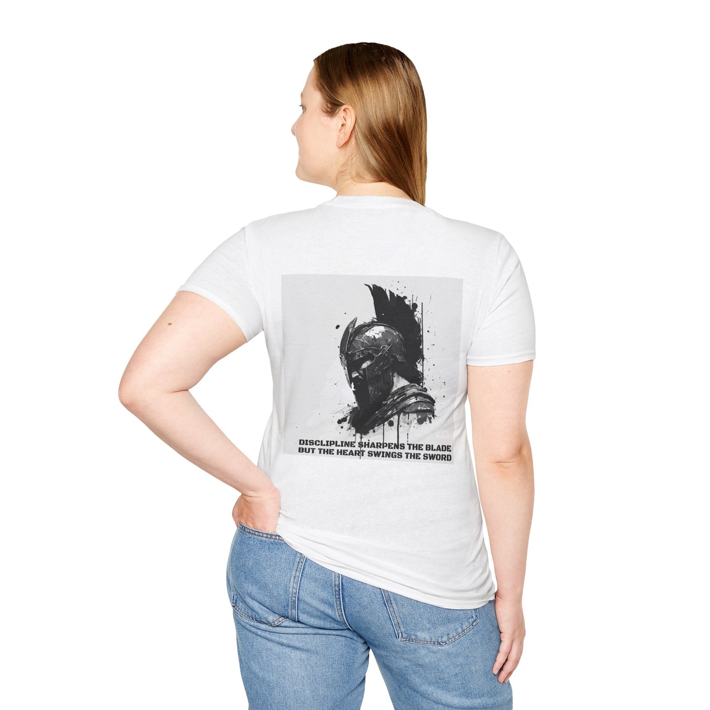 Centurion Tee – White & Grey | Strength Wears Armor