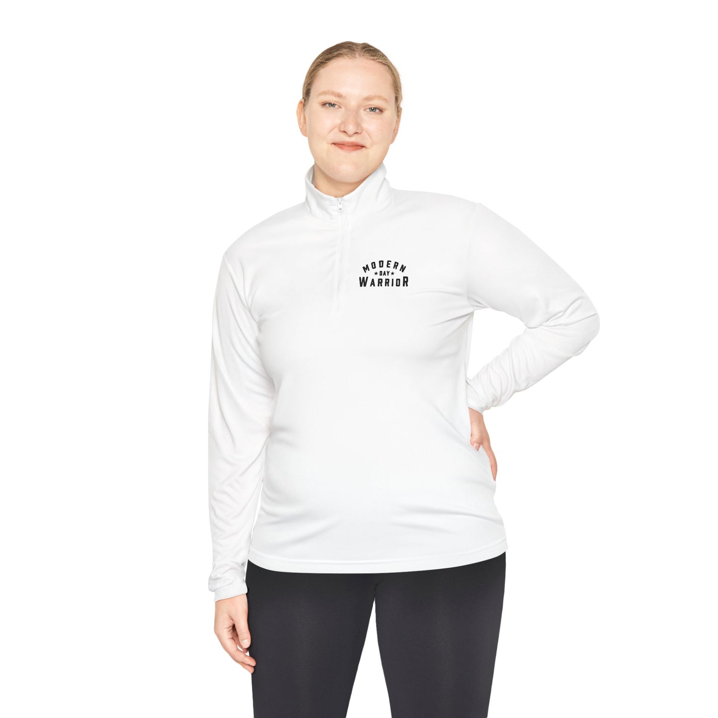 Quarter-Zip-Up Polyester Pullover Sweater - Athletic Active Apparel