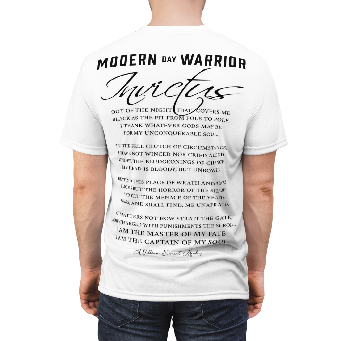 INVICTUS POEM - Unisex White Tee Shirt