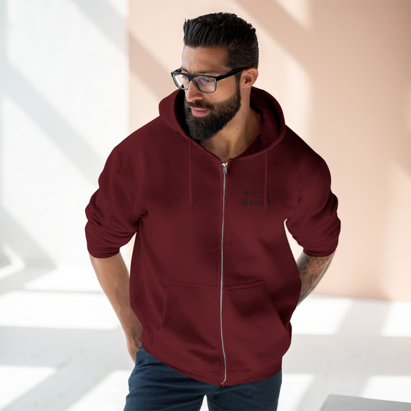 Zip-Up Hoodie | Sleek, Tactical Comfort in 9 Battle-Ready Colors