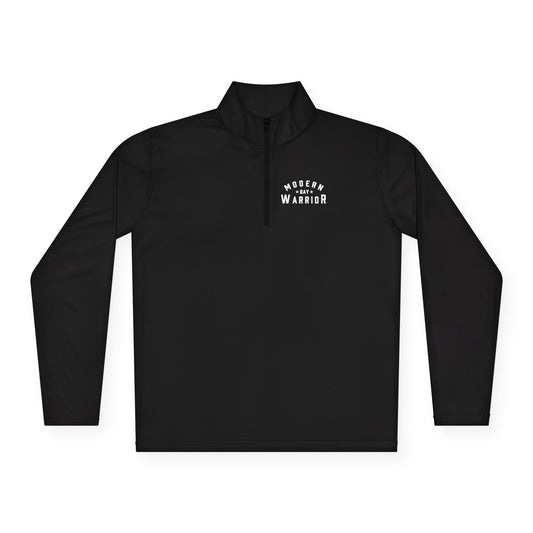 Quarter-Zip-Up Polyester Pullover Sweater - Athletic Active Apparel